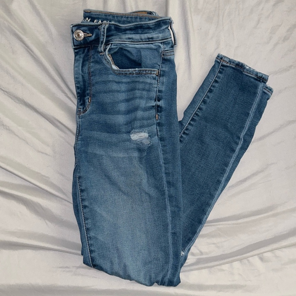 American Eagle stretch Ripped Skinny Jeans